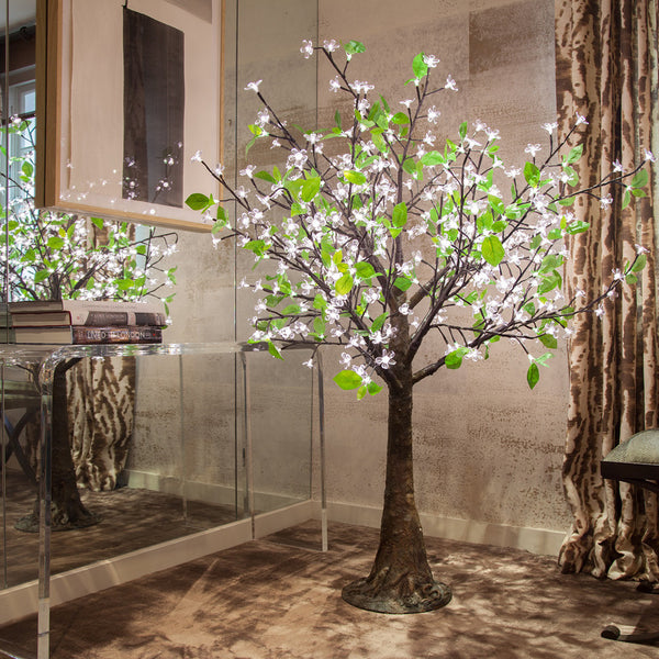 Enchanted Tree - 1.5 metre LED White Blossom With Leaves