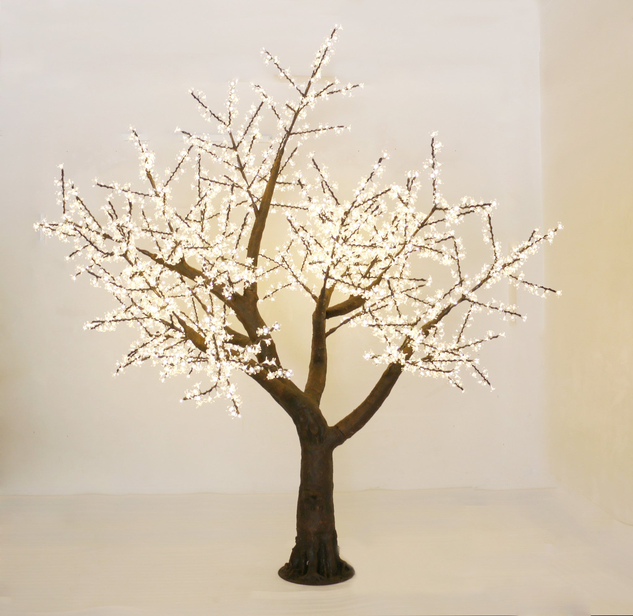 3 metre LED White Blossom, No Leaves